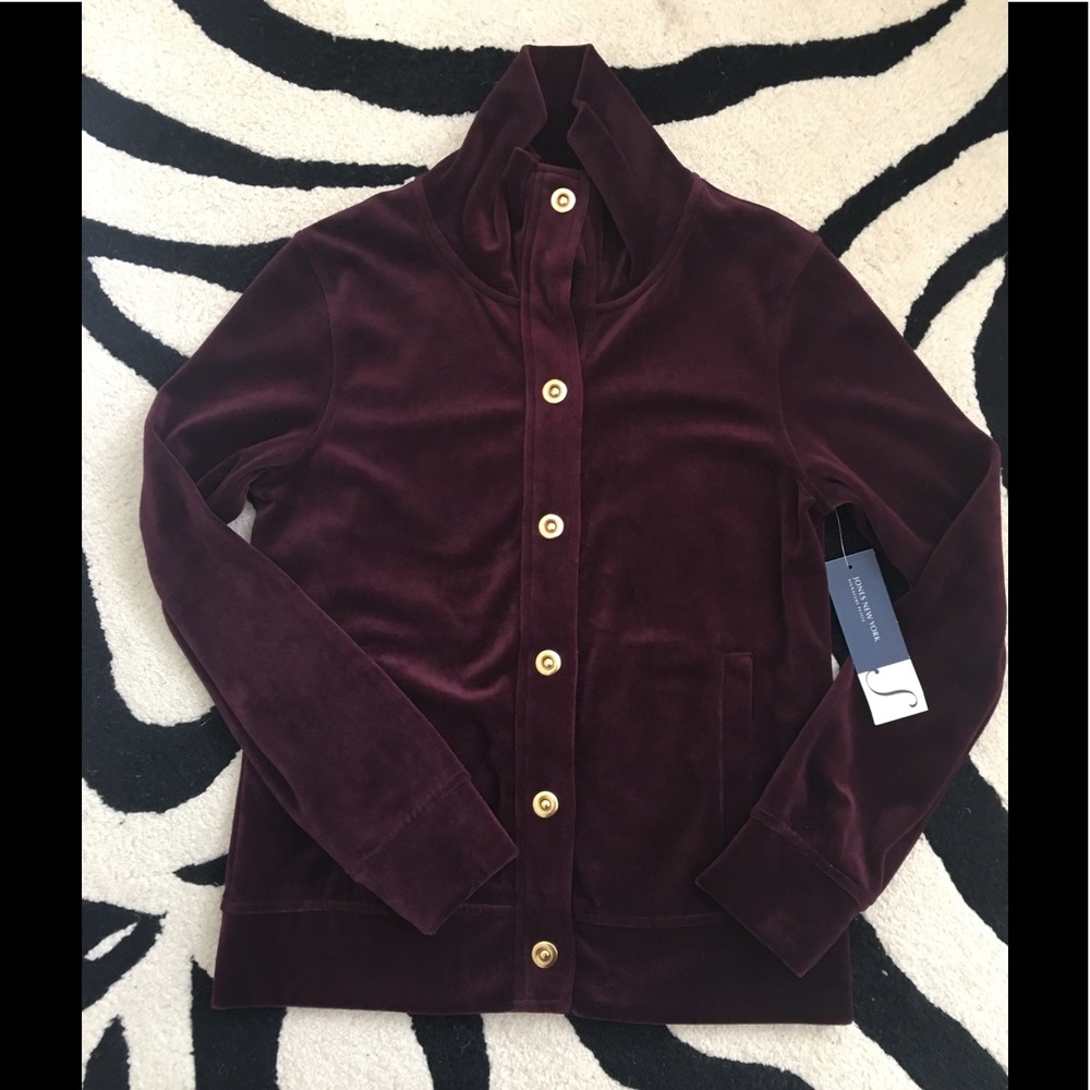 Jones New York Burgundy Jacket